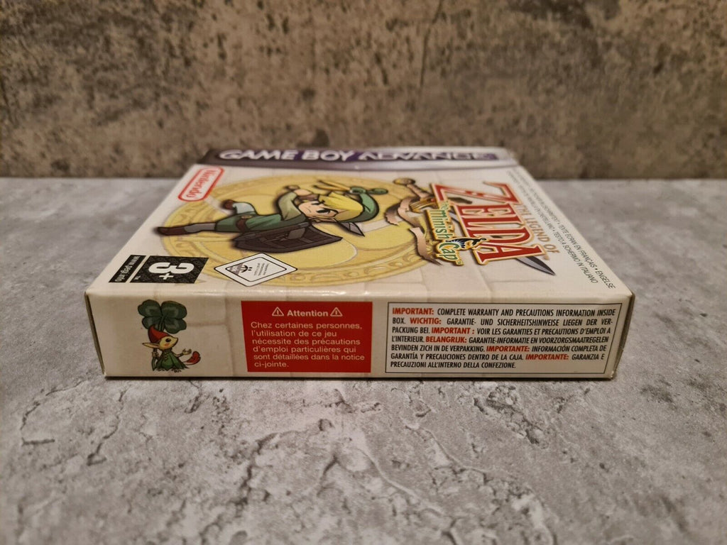 Gameboy Advance The Legend of Zelda The Minish Cap mit OVP und Anleitung EUR - T-Retro-Games 