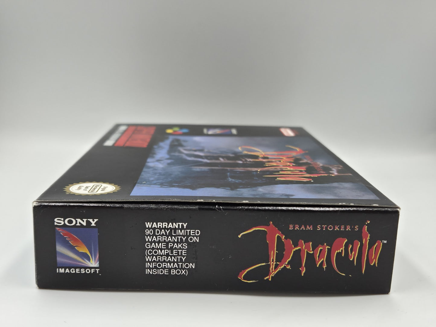 SNES Super Nintendo Spiel Bam Stoker's Dracula mit OVP und Anleitung ITA