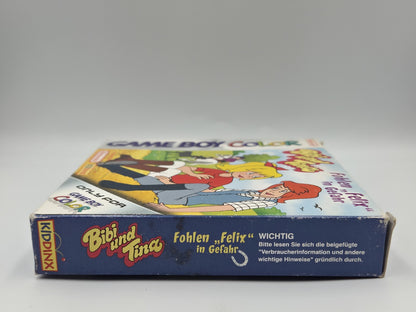 Game Boy Color Bibi und Tina Fohlen Felix in Gefahr mit OVP und Anleitung NOE