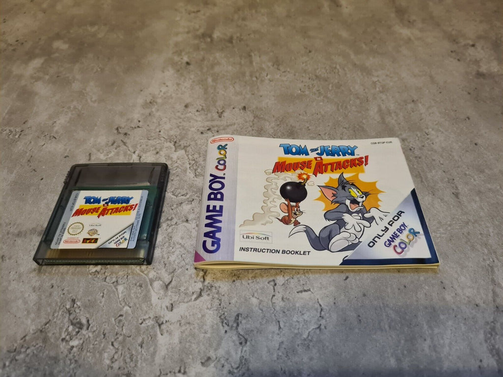 Nintendo Game Boy Color Tom and Jerry Der Mausangriff + OVP und Anleitung EUR - T-Retro-Games 