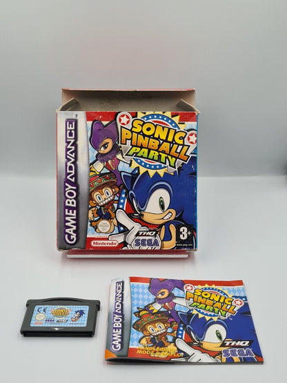 Nintendo Game Boy Advance Sonic Pinball Party mit OVP und Anleitung FAH - T-Retro-Games 