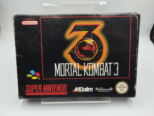 SNES Super Nintendo Mortal Kombat III 3 mit OVP und Anleitung EUR