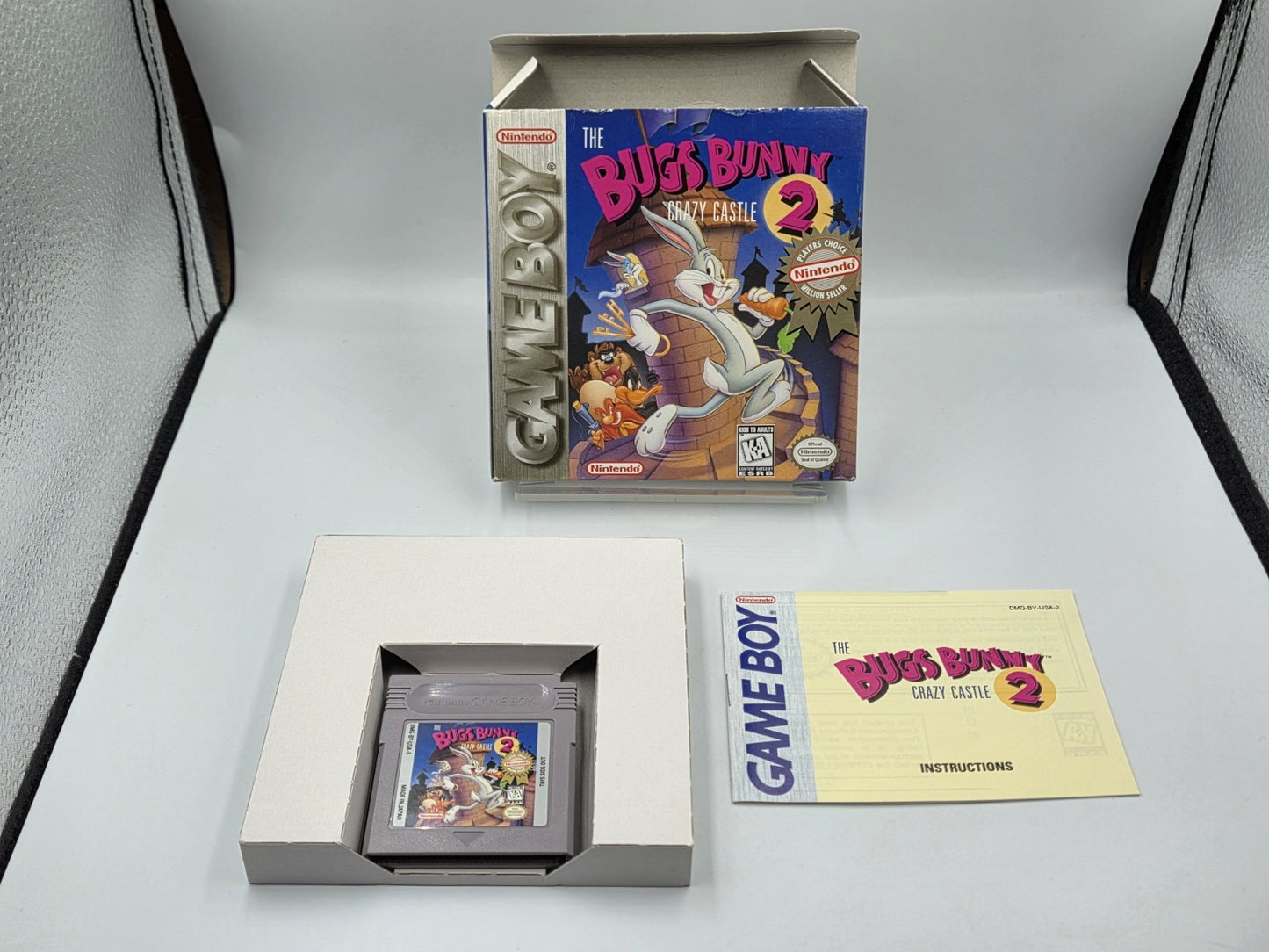 Game Boy Classic Spiel The Bugs Bunny Crazy Castle 2 mit OVP und Anleitung USA