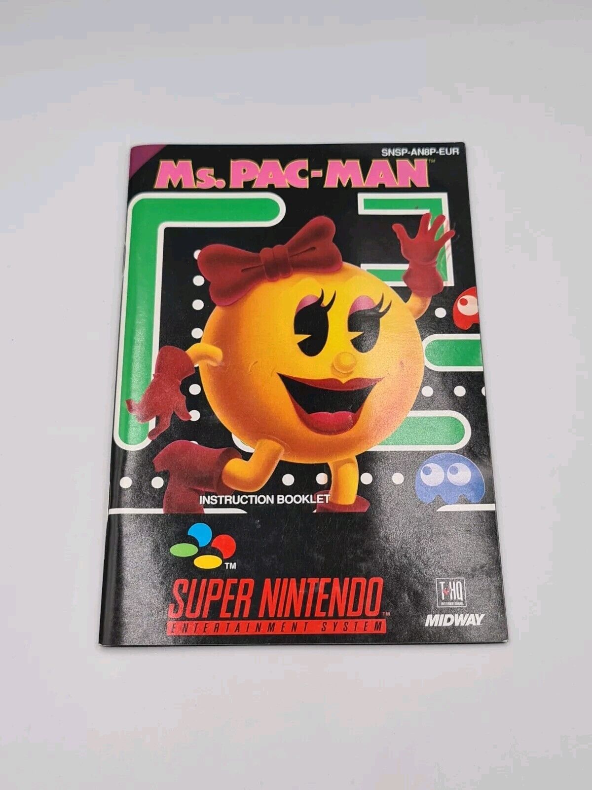 SNES Super Nintendo Ms. Pac-Man mit OVP und Anleitung EUR - T-Retro-Games 