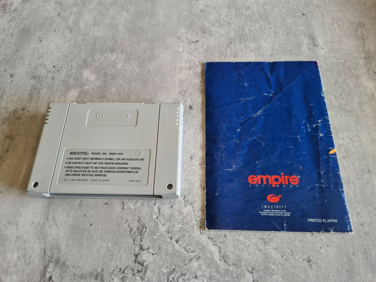 SNES Super Nintendo Space Ace mit OVP und Anleitung NOE - T-Retro-Games 