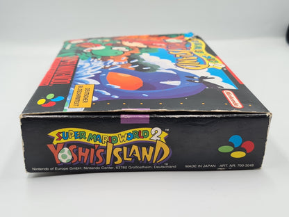 SNES Super Nintendo Super Mario World 2: Yoshi's Island mit OVP + Anleitung NOE
