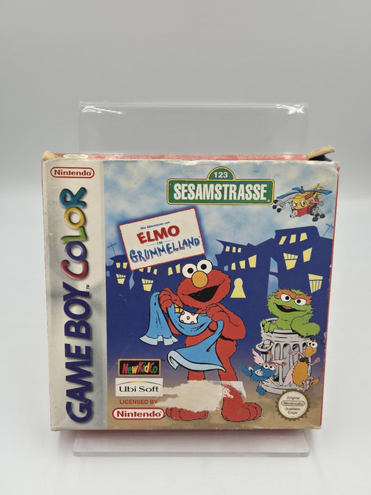 Game Boy Color Die Abenteuer von Elmo im Grümmelland mit OVP und Anleitung NOE