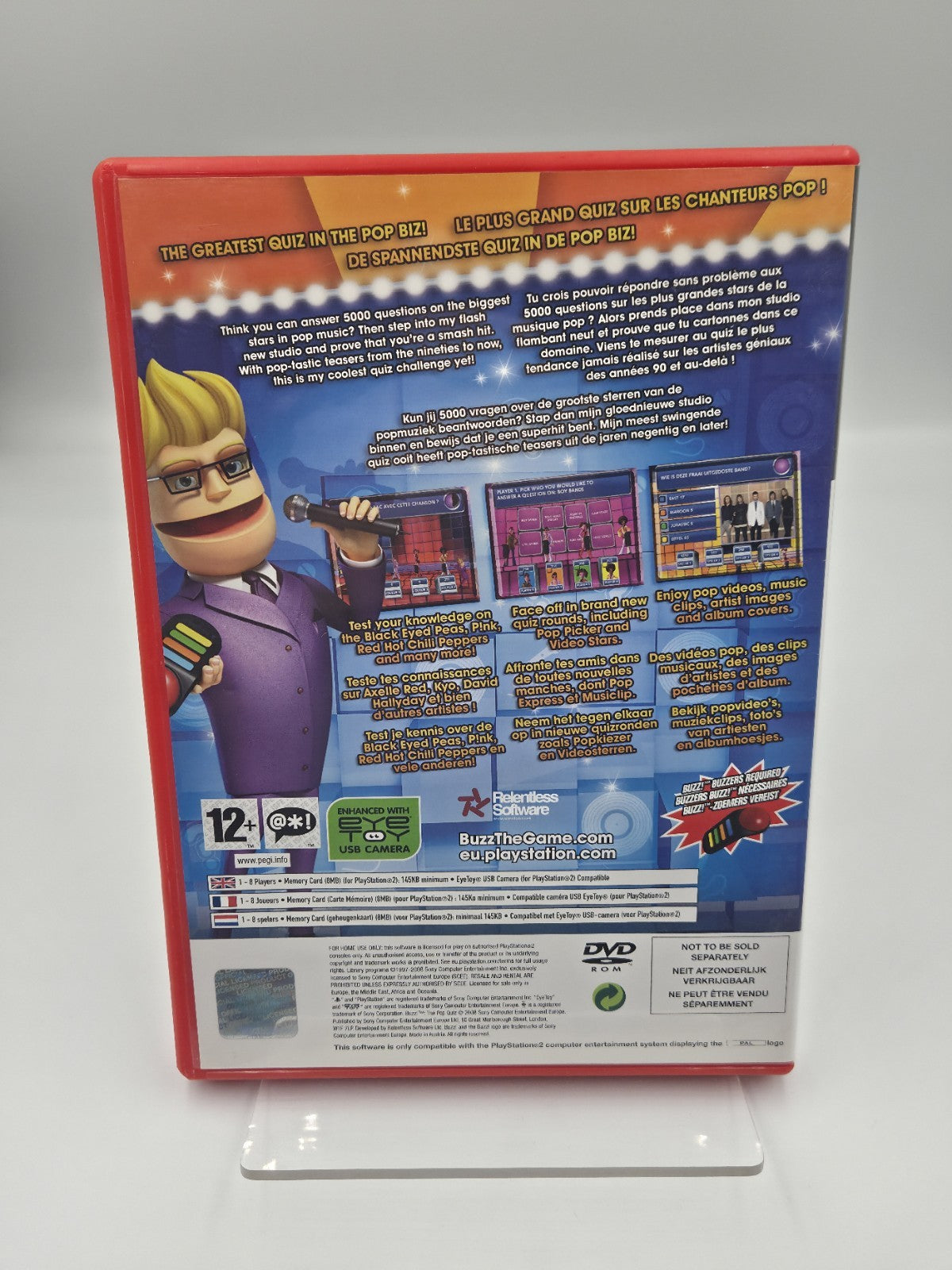 PS2 Playstation 2 Spiel Buzz! The Pop Quiz mit OVP und Anleitung Multilingual