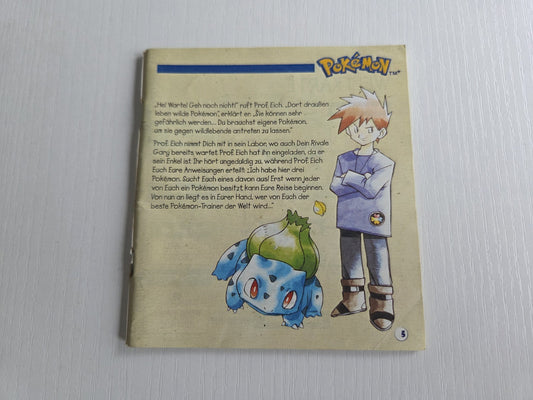 Nintendo Game Boy Classic Pokemon Rot Blau Gelb Spielanleitung 