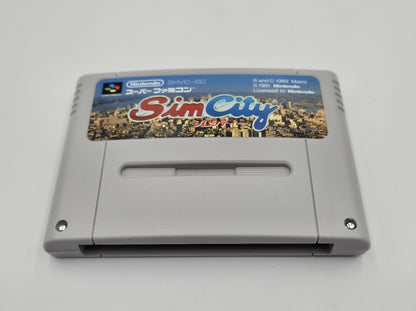 SFC Super Famicom Sim City mit OVP und Anleitung Japan