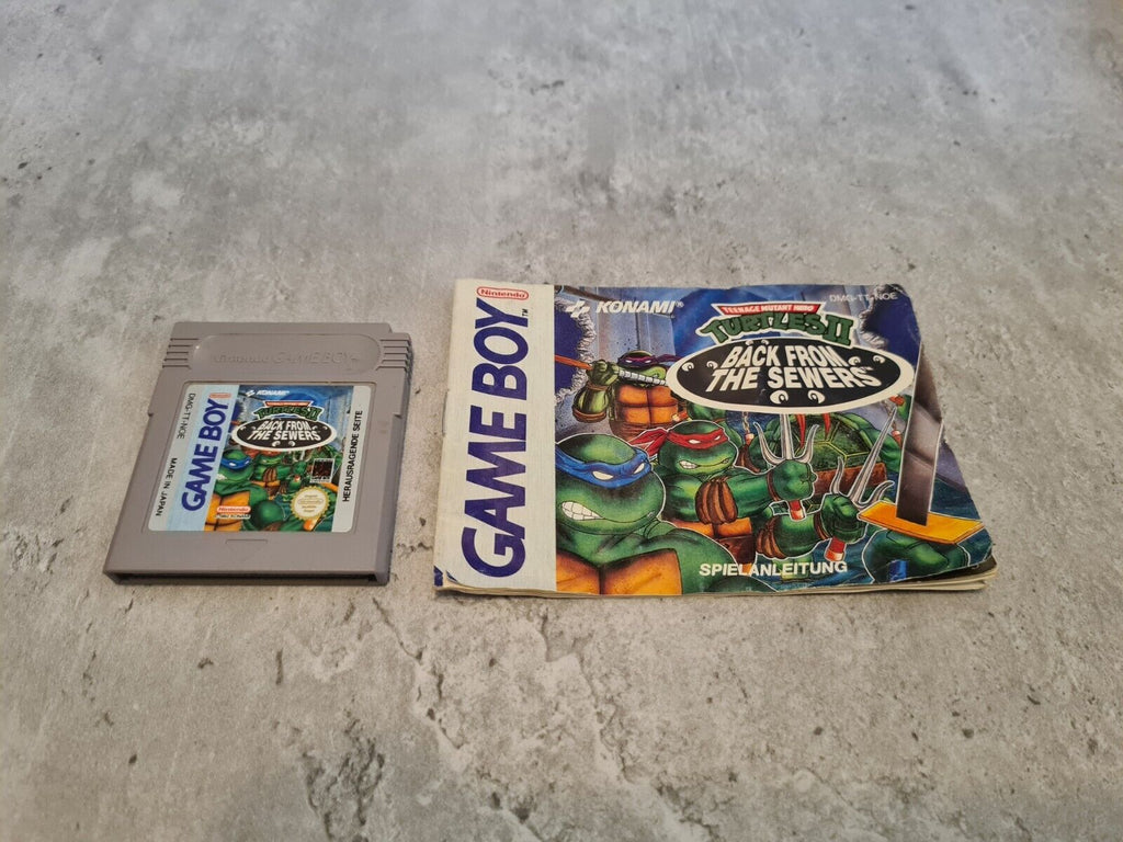 Game Boy Classic Turtles II 2 Back from The Sewers mit OVP und Anleitung NOE - T-Retro-Games 