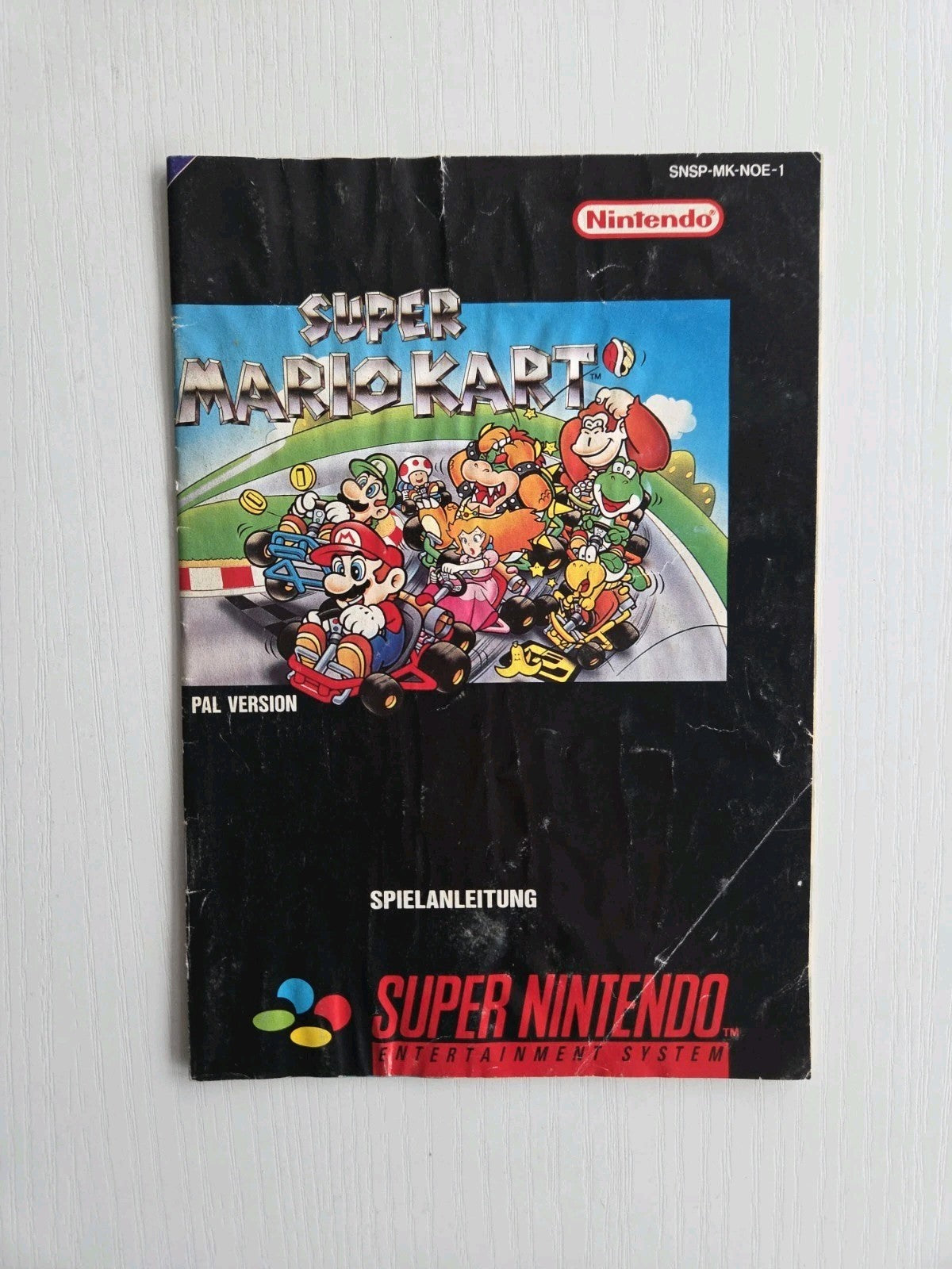SNES Super Nintendo Super Mario Kart Spielanleitung Instruction Booklet NOE