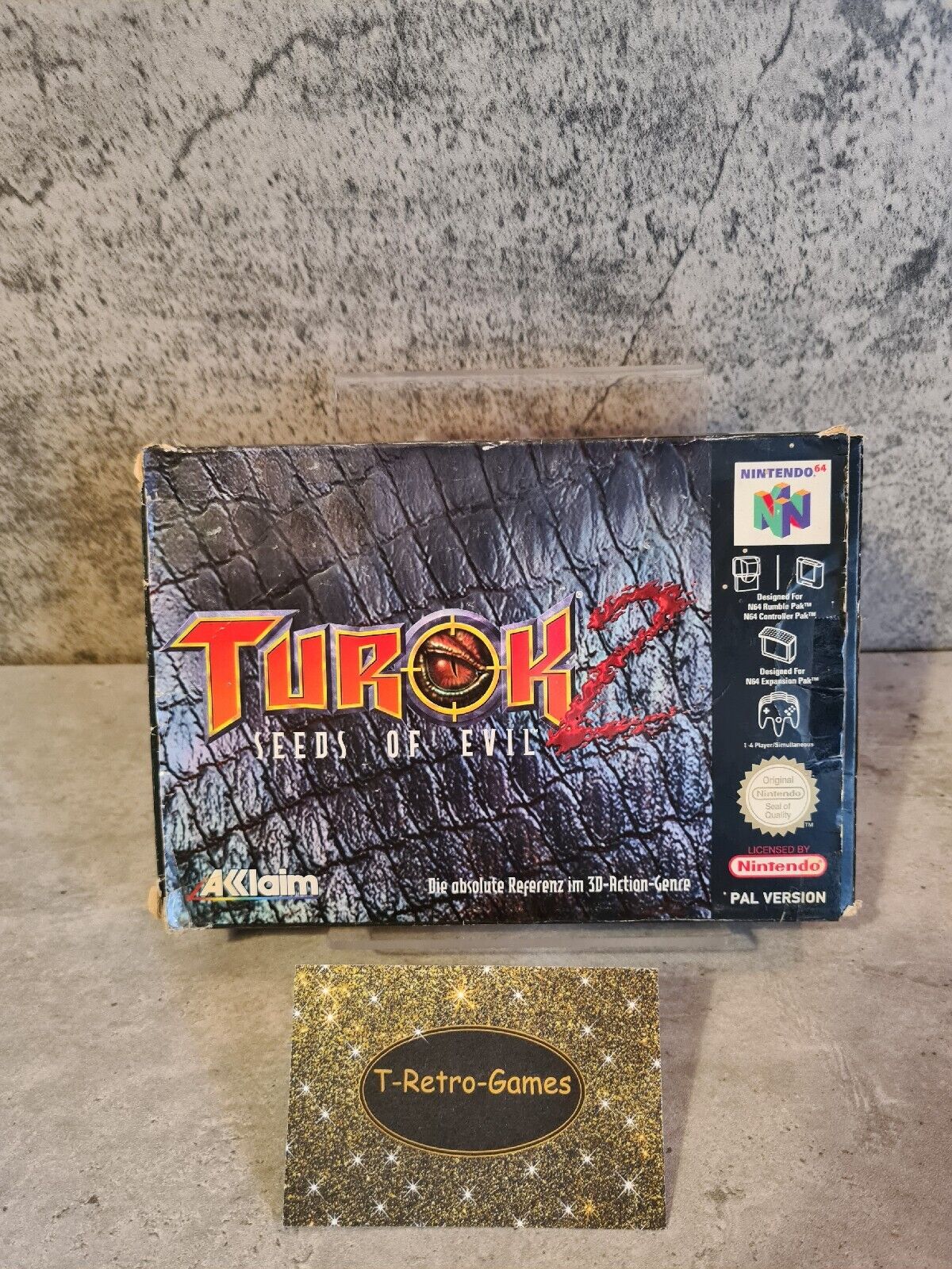 N64 Nintendo 64 Turok 2 : Seeds of Evil mit OVP und Anleitung NOE - T-Retro-Games 