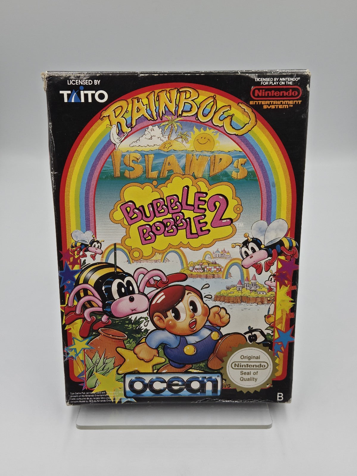  NES Rainbow Islands Bubble Bobble 2 mit OVP und Anleitung FRA