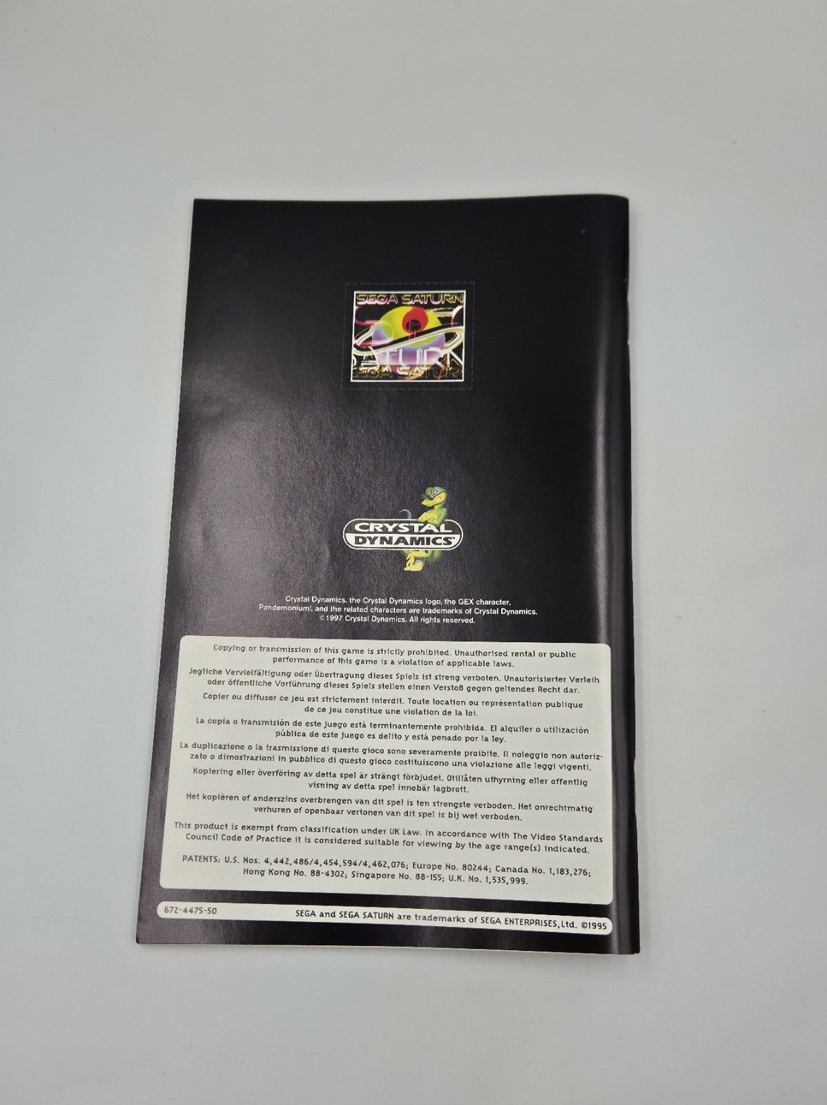Sega Saturn Spiel Pandemonium! mit OVP und Anleitung Multi Language 