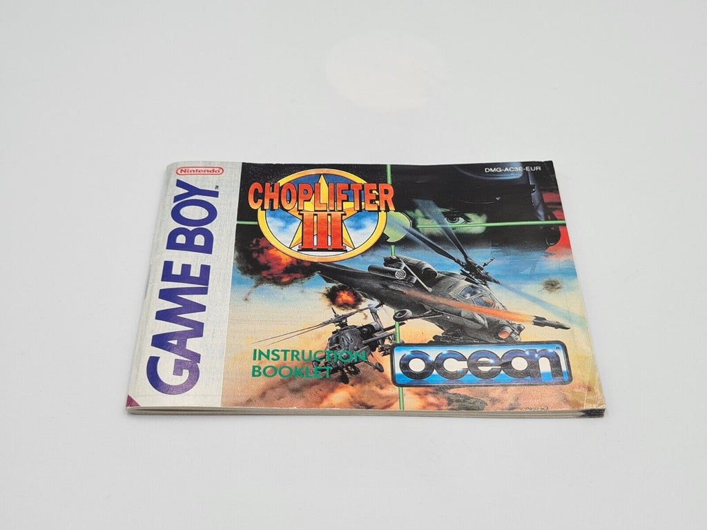 Nintendo Game Boy Classic Choplifter III mit OVP und Anleitung EUR - T-Retro-Games 
