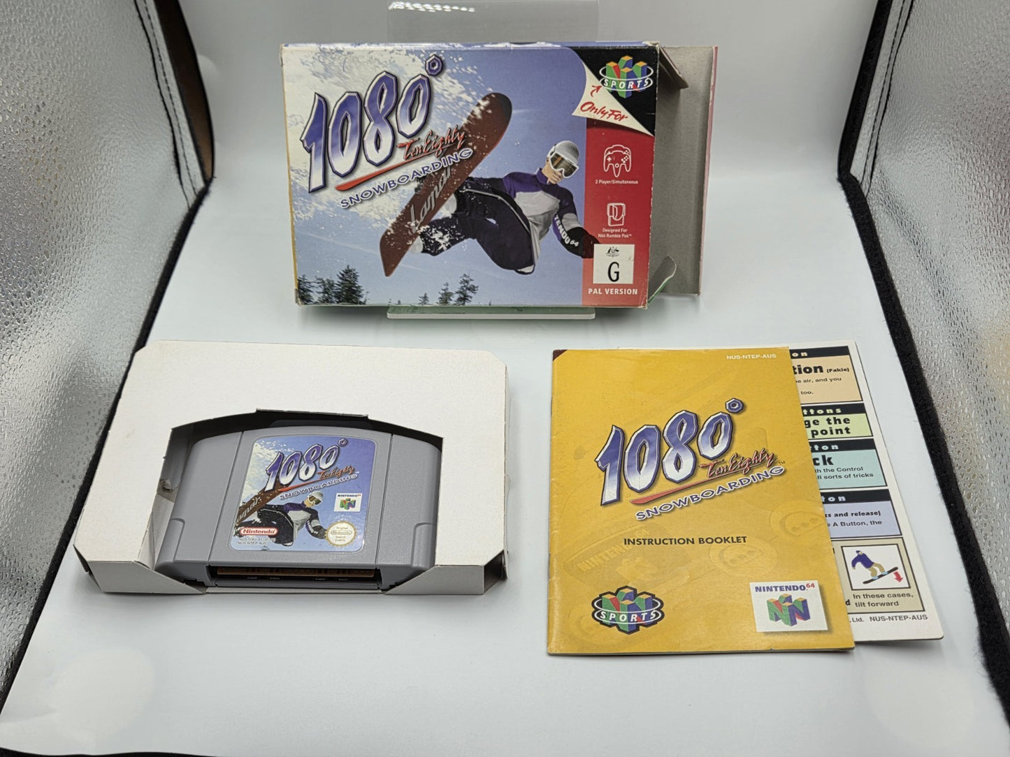 N64 Nintendo 64 1080 Snowboarding mit OVP und Anleitung AUS