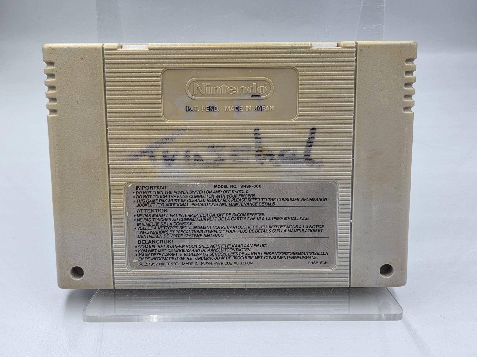 SNES Super Nintendo The Simpsons Bart's Nightmare Modul FAH