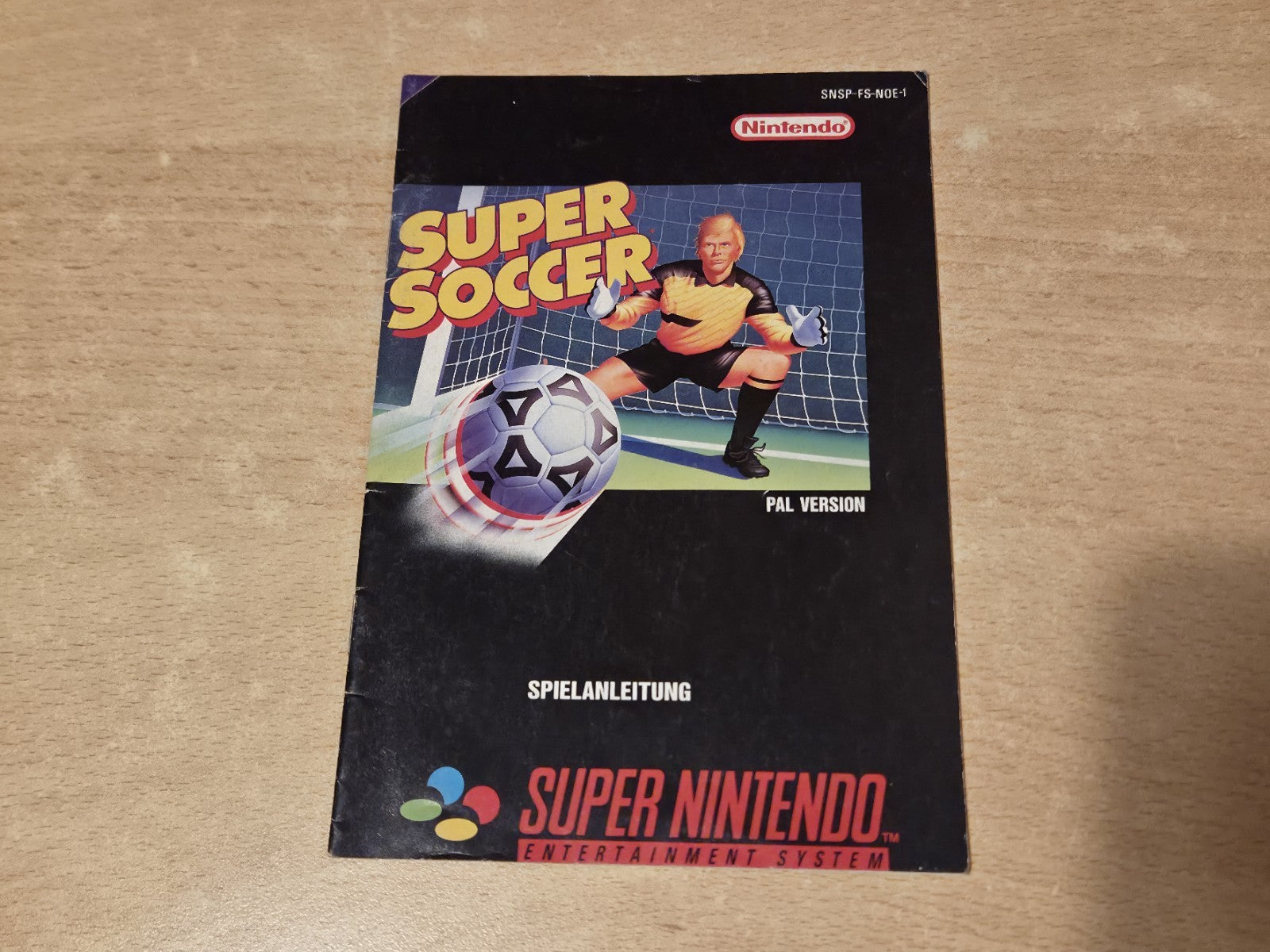 SNES Super Nintendo Super Soccer Spielanleitung Instruction Booklet NOE