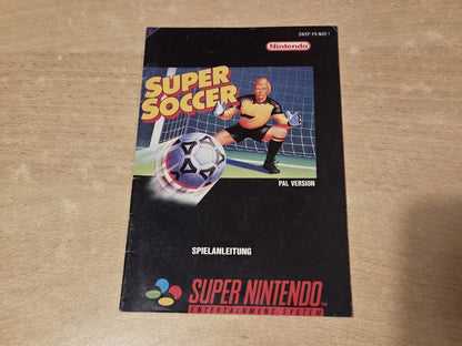 SNES Super Nintendo Super Soccer Spielanleitung Instruction Booklet NOE