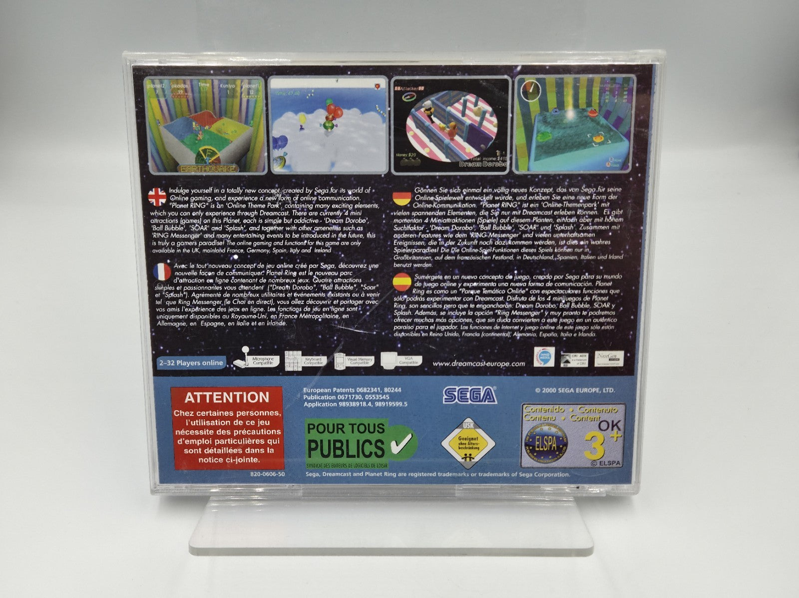 Sega Dreamcast Planet Ring mit OVP  Multilingual 