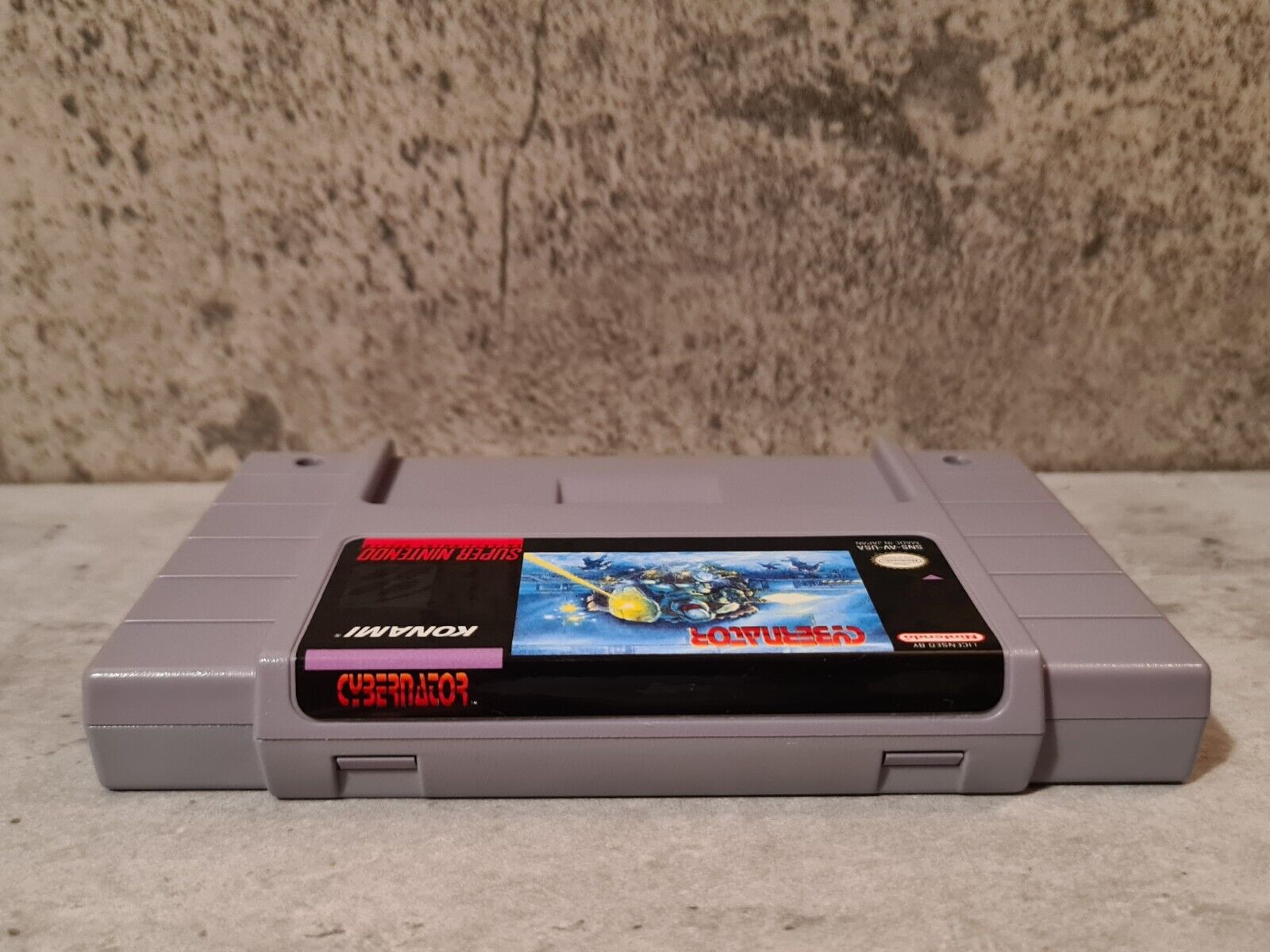 SNES Super Nintendo Cybernator mit OVP und Anleitung NTSC-USA - T-Retro-Games 