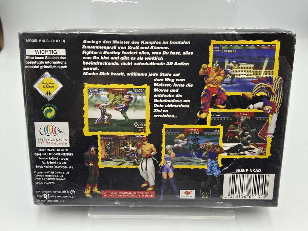 N64 Nintendo 64 Fighters Destiny Sealed NEW NEU NOE