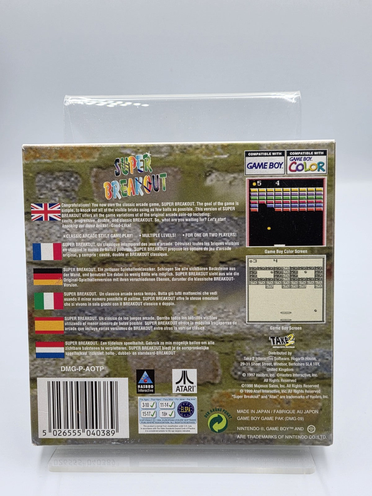 Nintendo Game Boy Color Super Breakout mit OVP und Anleitung EUR