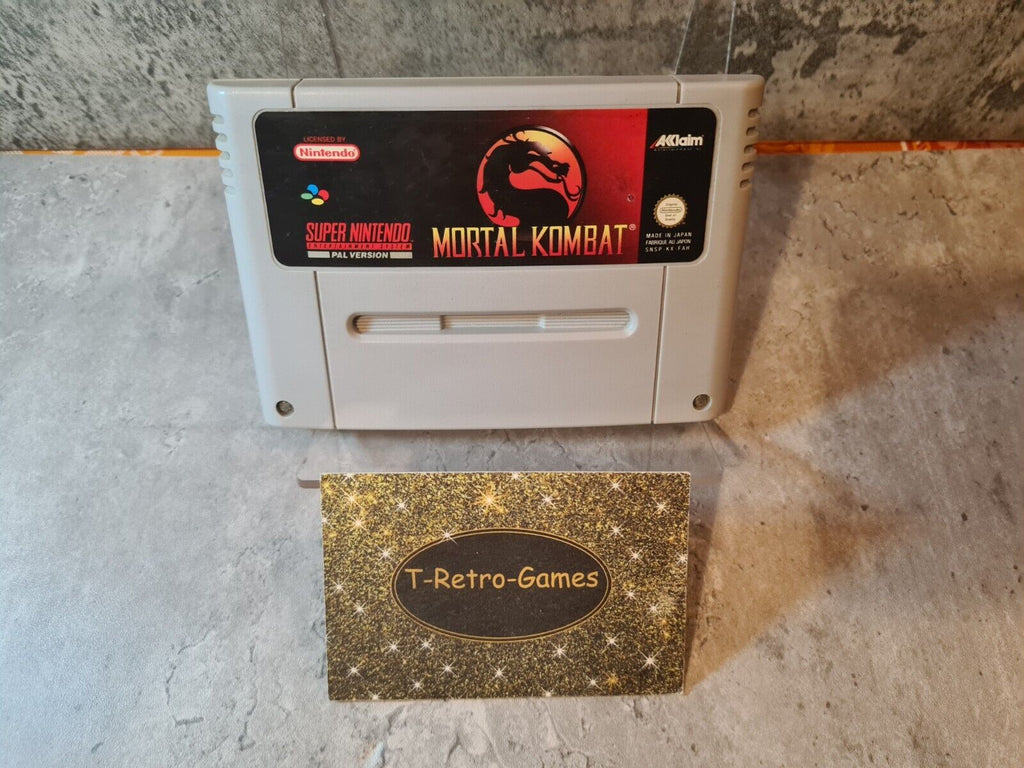 SNES Super Nintendo Mortal Kombat Modul FAH - T-Retro-Games 