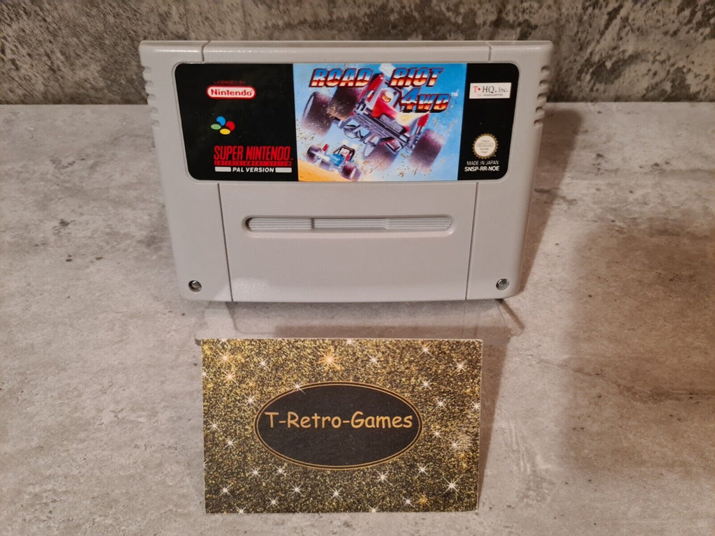 SNES Super Nintendo Road Riot 4wd Modul NOE - T-Retro-Games 