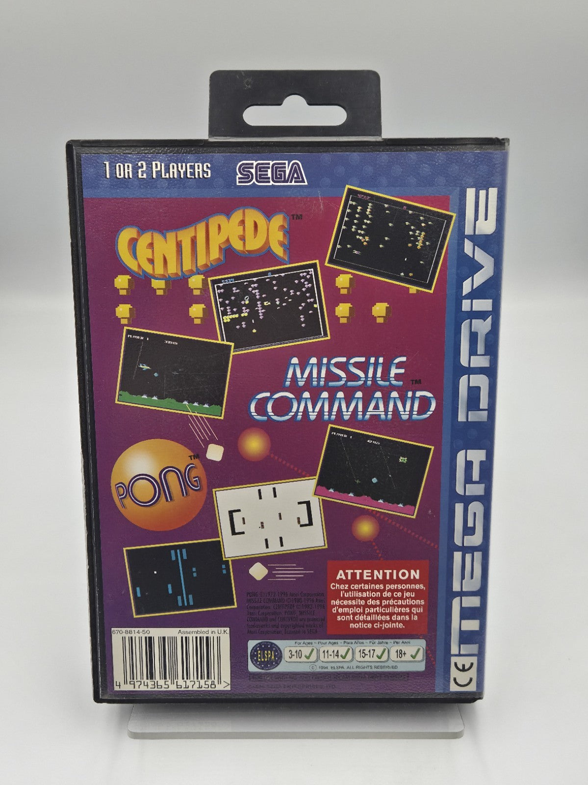 Sega Mega Drive Spiel Arcade Classics mit OVP und Anleitung Multilingual 