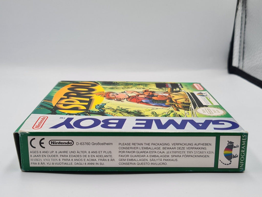 Nintendo Game Boy Classic Spirou / Robbedoes mit OVP und Anleitung FAH - T-Retro-Games 