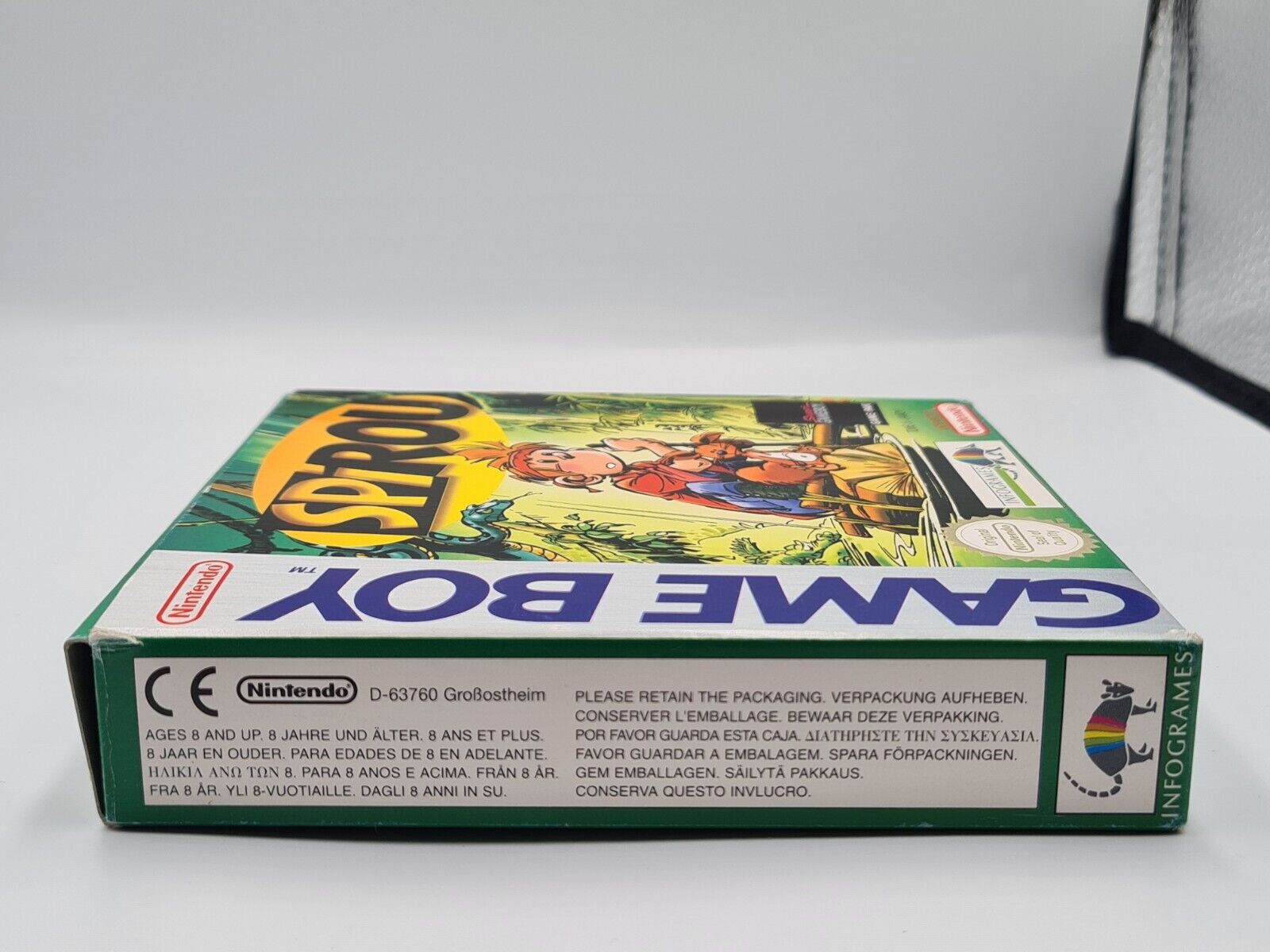 Nintendo Game Boy Classic Spirou / Robbedoes mit OVP und Anleitung FAH - T-Retro-Games 