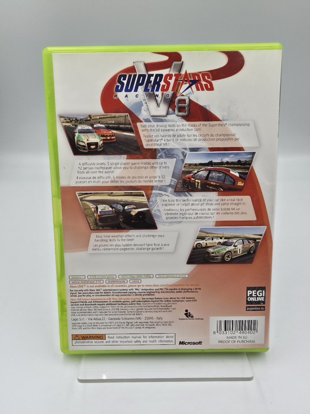 XBOX360 Spiel Superstars V8 Racing mit OVP und Anleitung Englisch