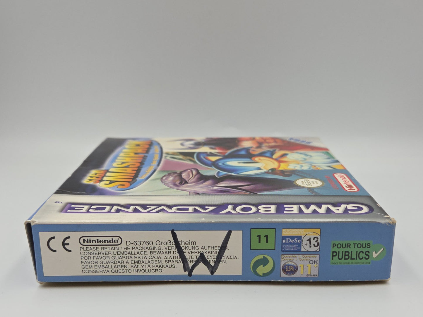 Nintendo Game Boy Advance Spiel Sega Smashpack mit OVP und Anleitung EUR