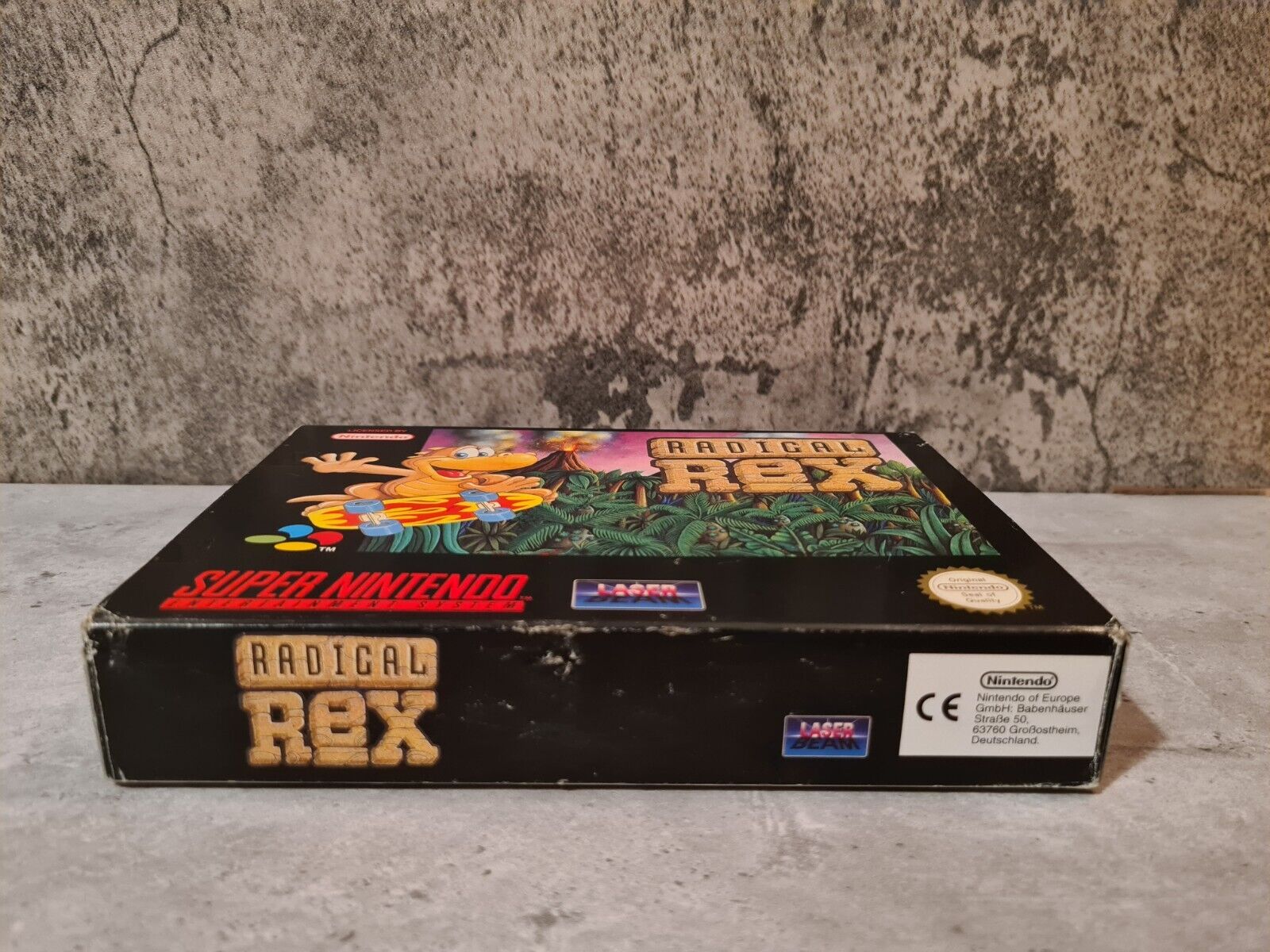 SNES Super Nintendo Radical Rex mit OVP und Anleitung EUR - T-Retro-Games 