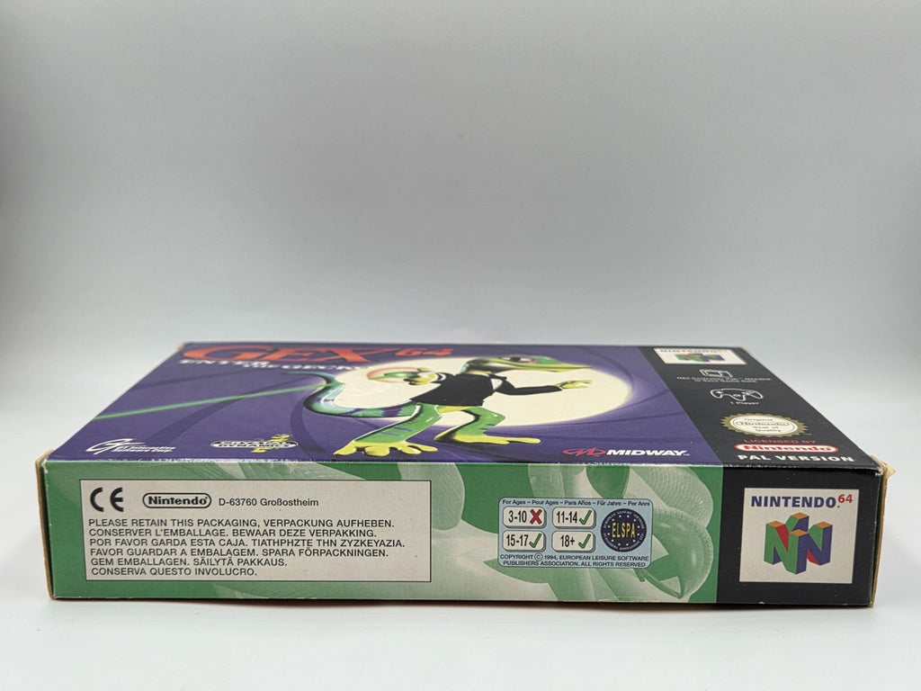N64 Nintendo 64 Gex 64 Enter The Gecko mit OVP und Anleitung EUR