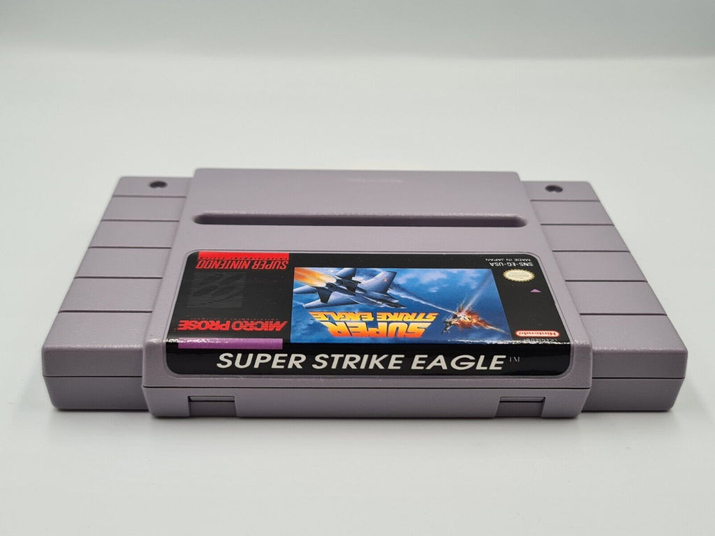 SNES Super Nintendo Super Strike Eagle mit OVP und Anleitung NTSC USA - T-Retro-Games 