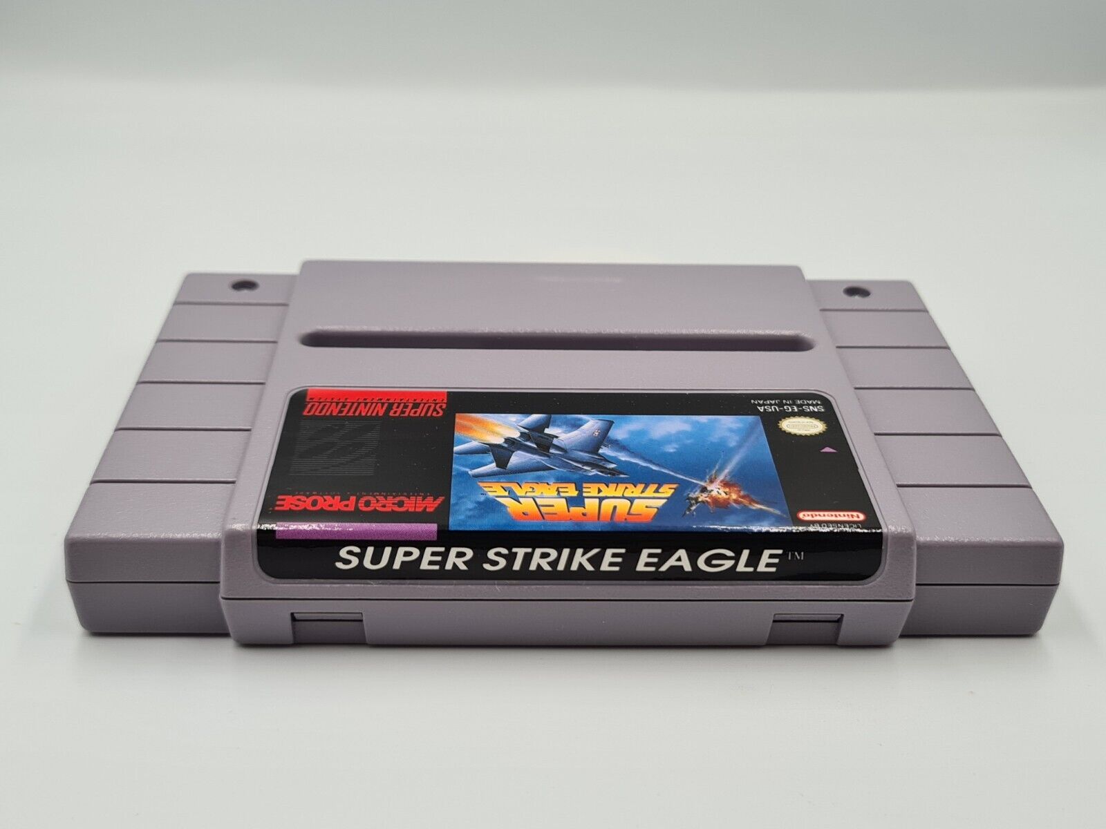SNES Super Nintendo Super Strike Eagle mit OVP und Anleitung NTSC USA - T-Retro-Games 