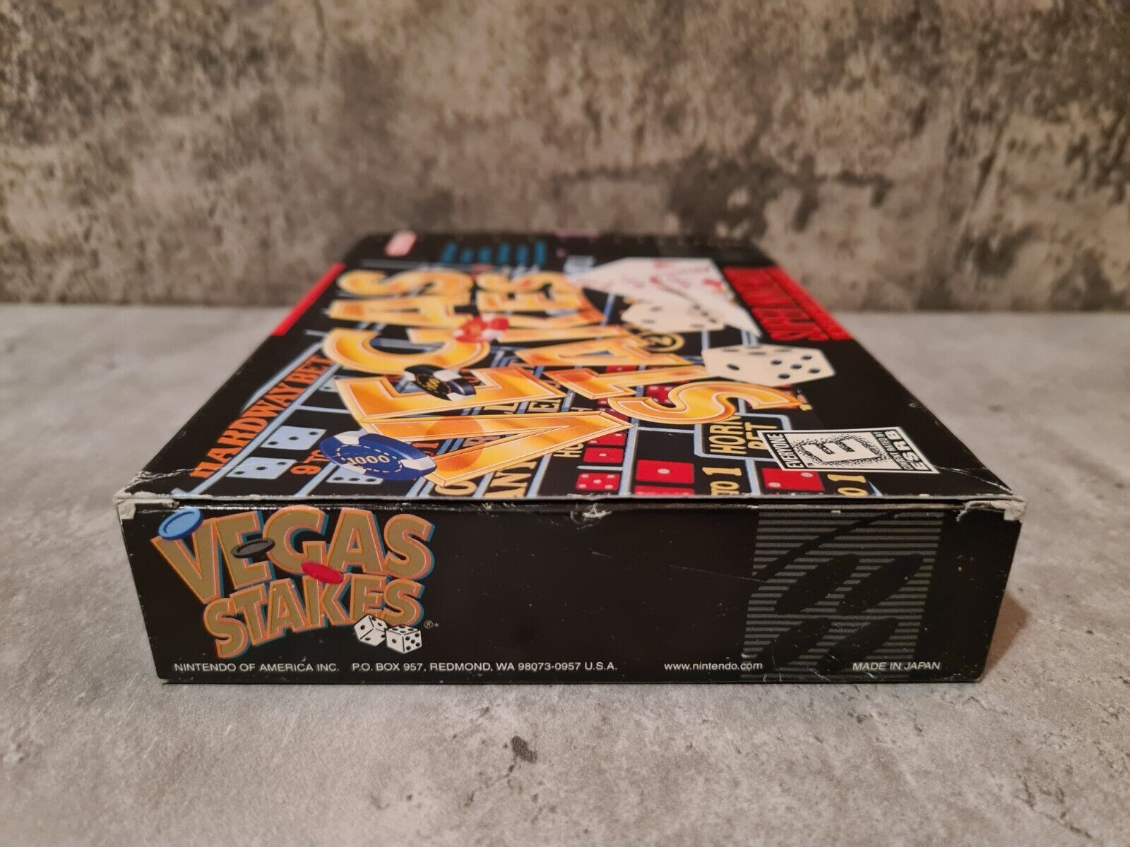 SNES Super Nintendo Vegas Stakes mit OVP und Anleitung NTSC USA - T-Retro-Games 