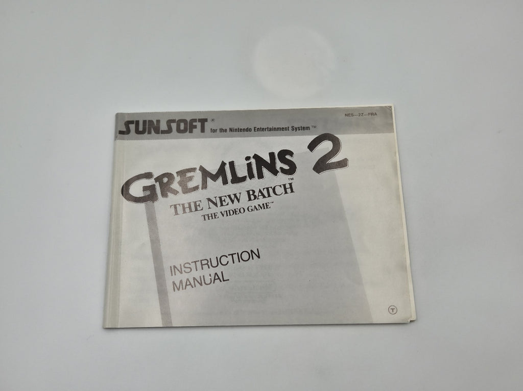NES Gremlins 2 The New Batch The Video Game mit OVP und Anleitung FRA