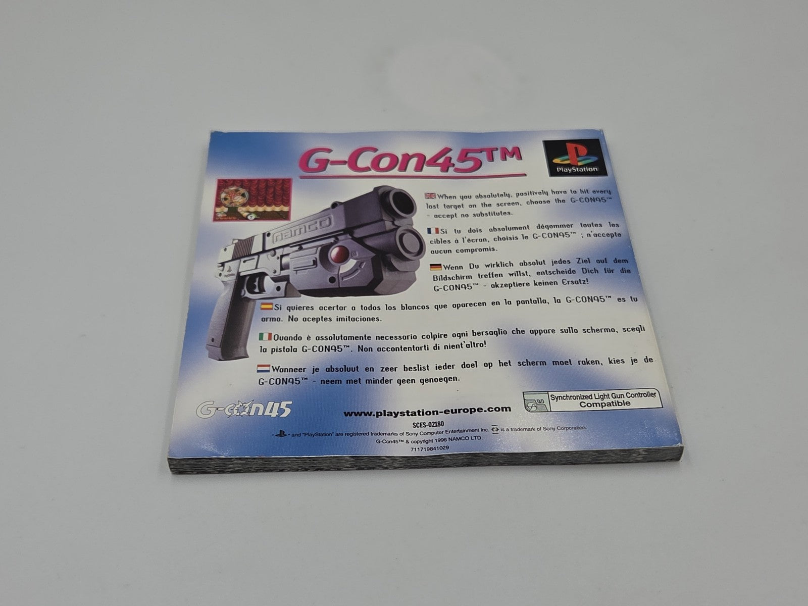 PS1 Playstation 1 Spiel Point Blank 2 mit OVP und Anleitung Multilingual