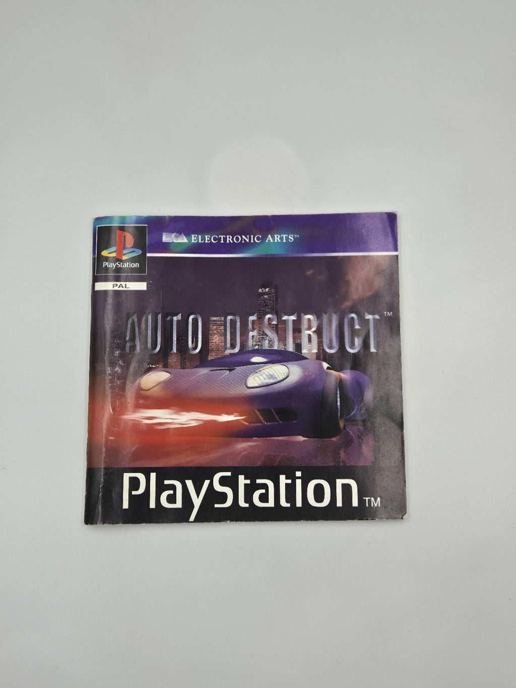 PS1 Playstation 1 Spiel Auto Destruct mit OVP und Anleitung Multilingual