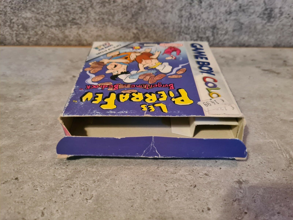 Nintendo Game Boy Color Les Pierrafeu Burgertime mit OVP und Anleitung FRA - T-Retro-Games 