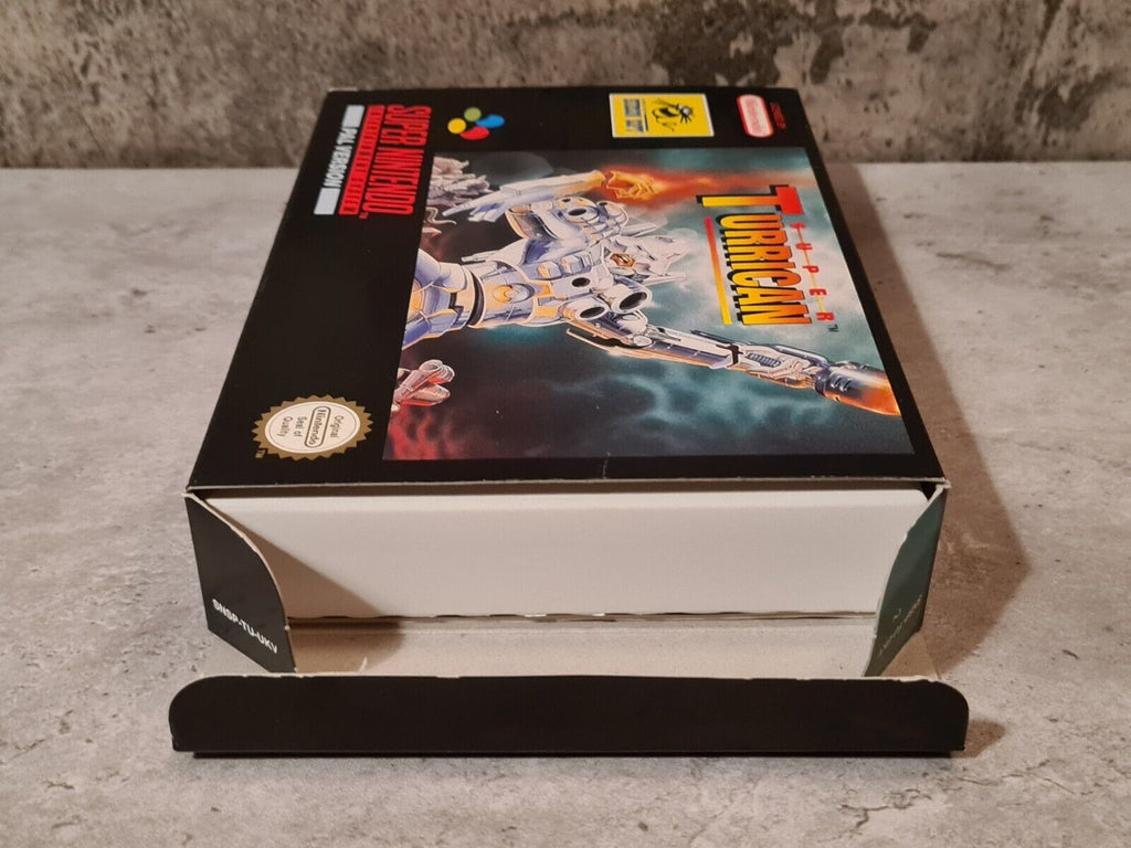 SNES Super Nintendo Super Turrican mit OVP und Anleitung UKV - T-Retro-Games 
