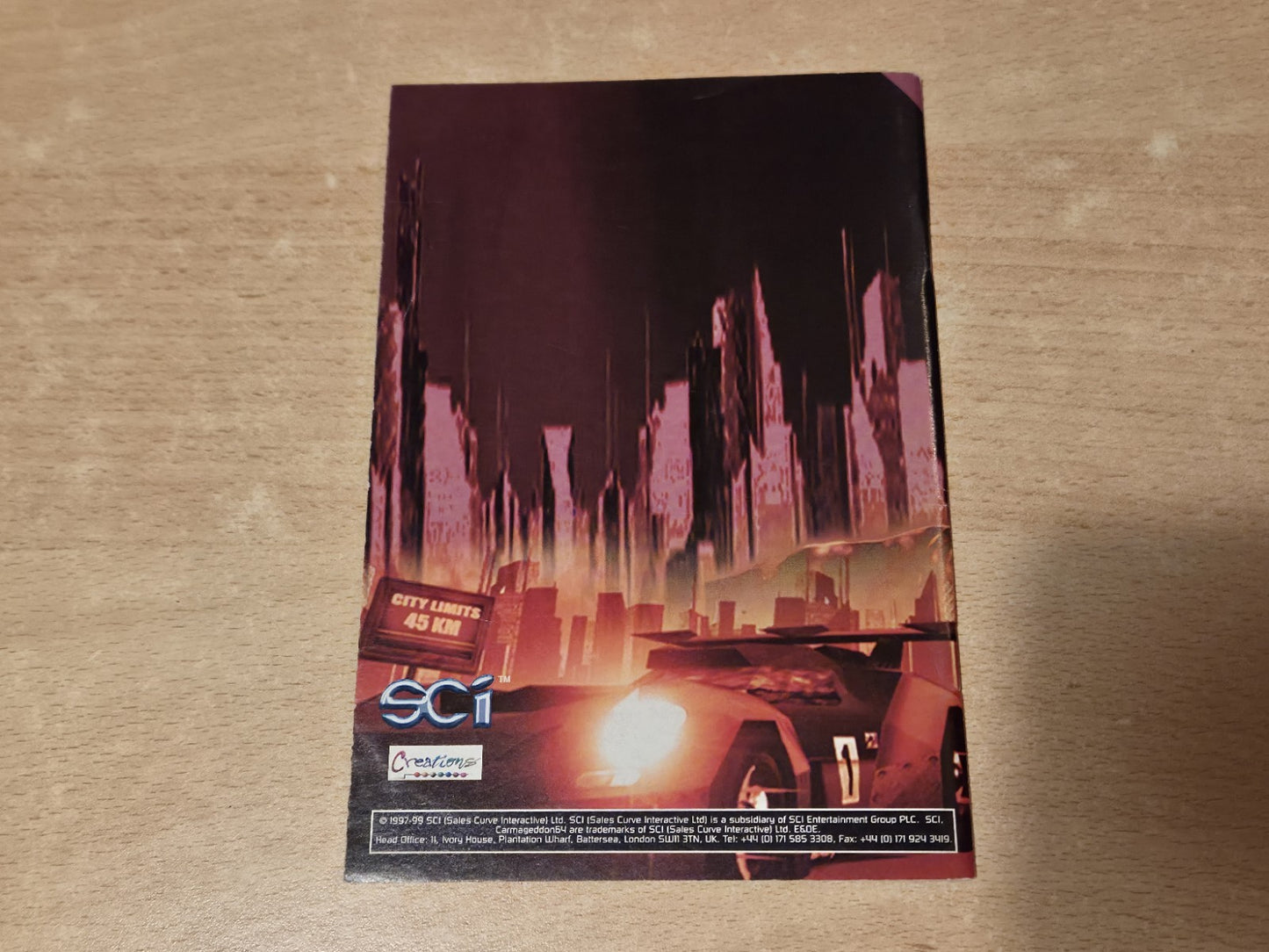 N64 Nintendo 64 Carmageddon 64 Spielanleitung Instruction Booklet EUR