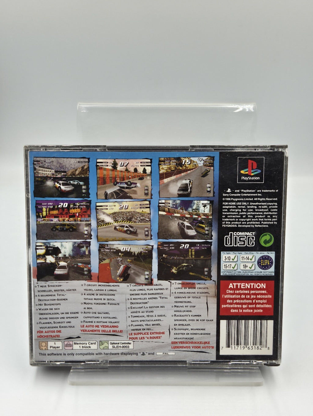 PS1 Playstation 1 Spiel Destruction Derby 2 mit OVP und Anleitung Big Box 