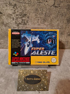 SNES Super Nintendo Super Aleste mit OVP und Anleitung UKV - T-Retro-Games 