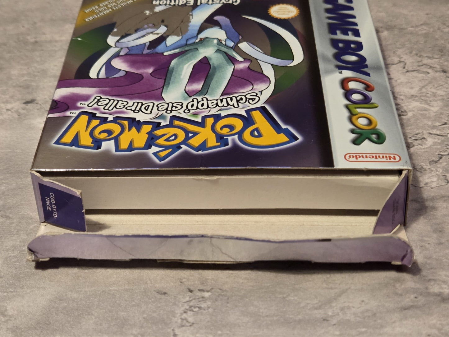 Nintendo Game Boy Color Pokemon Kristall Edition mit OVP und Anleitung NOE