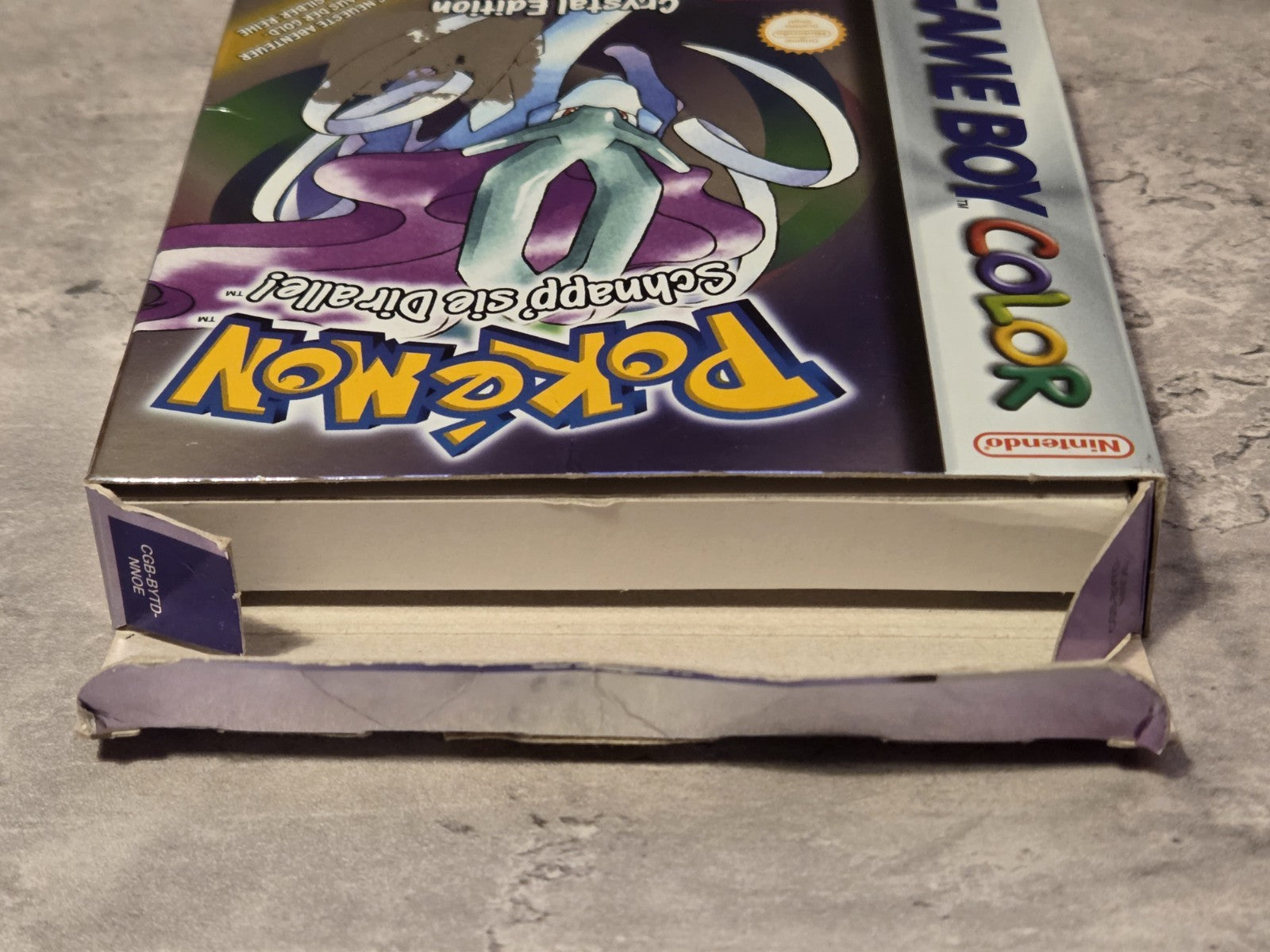 Nintendo Game Boy Color Pokemon Kristall Edition mit OVP und Anleitung NOE